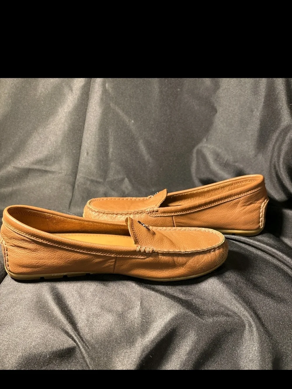 Coach Shoes Womens Size 10B Brown Opal Leather Loafer Moccasin Flats Comfort